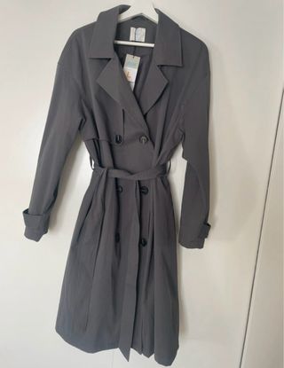 Gabardina gris talla L