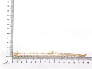 cadena oro 18k 22cm