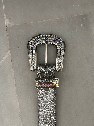 Cinturón Brillante con Diamantes de Imitación