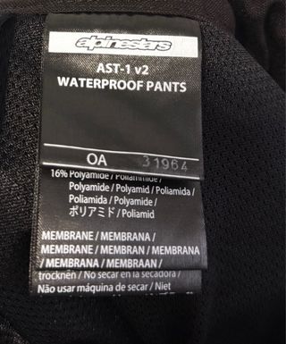 Pantalón Moto Trail Alpinestars Negro