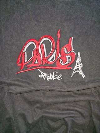 Vintage Y2K Embroided "Paris Eiffel Tower France"