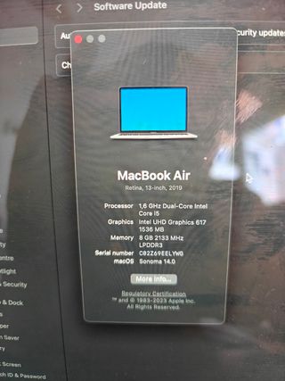 MacBook Air 13" Retina (2019) – Intel i5 / 8GB RAM