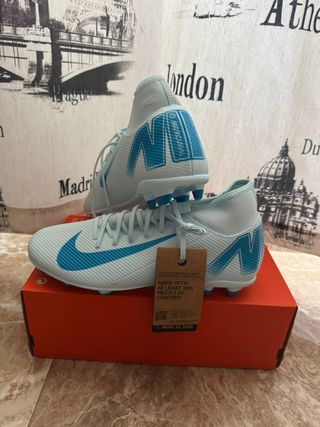 Zapatillas Nike Mercurial Futbol Azul/Blanco