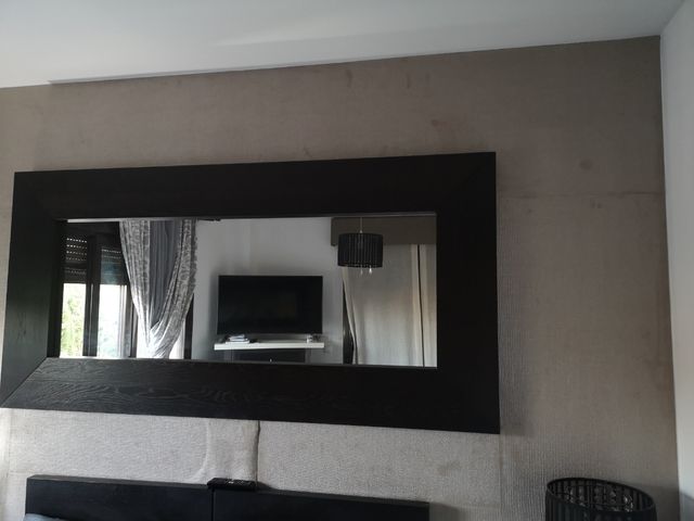 Espejo Madera color Wengue Rectangular Grande