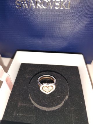 Conjunto Pulsera y Anillo Swarovski Corazón
