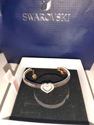 Conjunto Pulsera y Anillo Swarovski Corazón