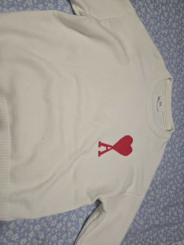 Jersey Ami Paris Corazón Rojo Blanco