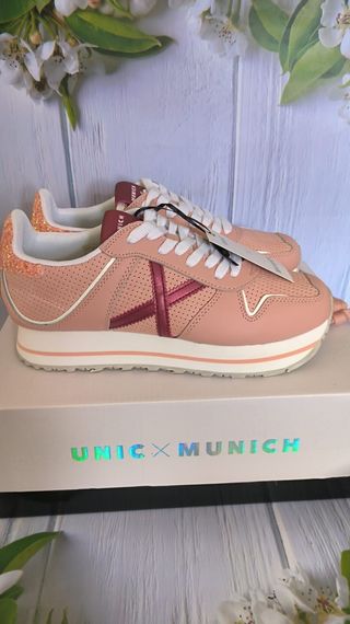 Zapatillas Munich Talla 38 Rosa 