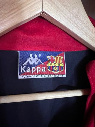 Sudadera Retro Kappa FC Barcelona Azul Roja
