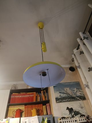 Lampadario vintage anni '50 - Giallo