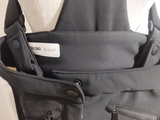 Peto de esquí Zara negro y blanco nuevo