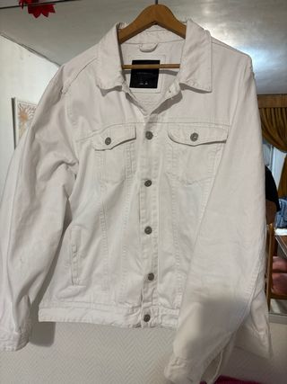 Chaqueta vaquera Lefties blanca talla XXL