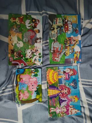 Lote 4 Puzzles Infantiles