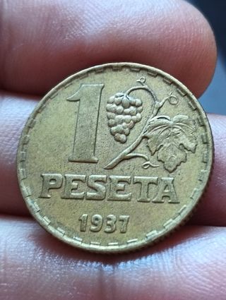 Moneda de 1 Peseta de 1937