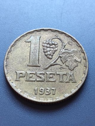 Moneda de 1 Peseta de 1937
