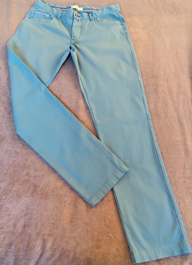 Pantalones de vestir hombre azul
