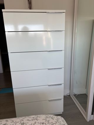 Dormitorio matrimonio blanco lacado