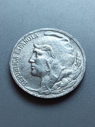 Moneda 50 céntimos República Española 1937