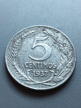 Moneda 50 céntimos República Española 1937
