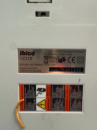 Calculadora vintage Ibico 1231X 