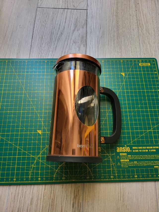 Cafetera Bonvivo Prensa Francesa Cobre