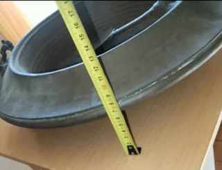 Braciere antico con paletta ottone/rame