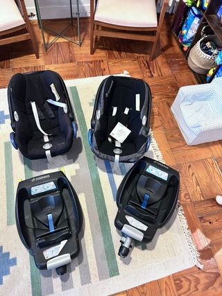 2 Sillas Grupo 0 Maxi-Cosi Cabriofix Isofix