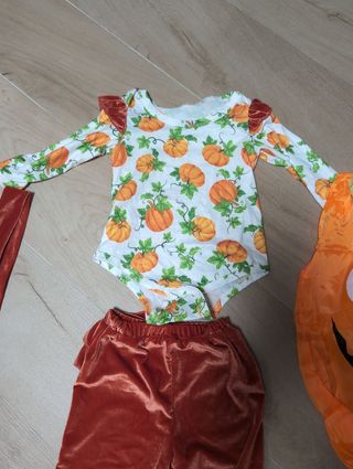 Conjunto disfraz Halloween niña calabaza