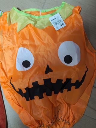 Conjunto disfraz Halloween niña calabaza