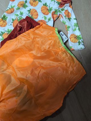 Conjunto disfraz Halloween niña calabaza
