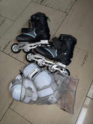 Patines en línea Oxelo con protecciones