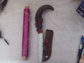 Totem artesanal cuerpo cabra Santería