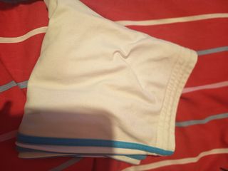 Pantalón chándal Adidas blanco y azul