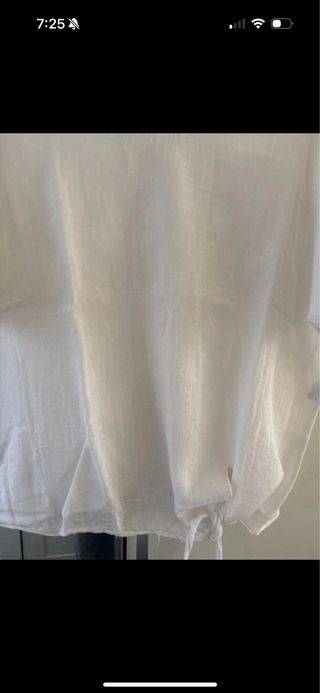 Camiseta blanca manga corta talla L