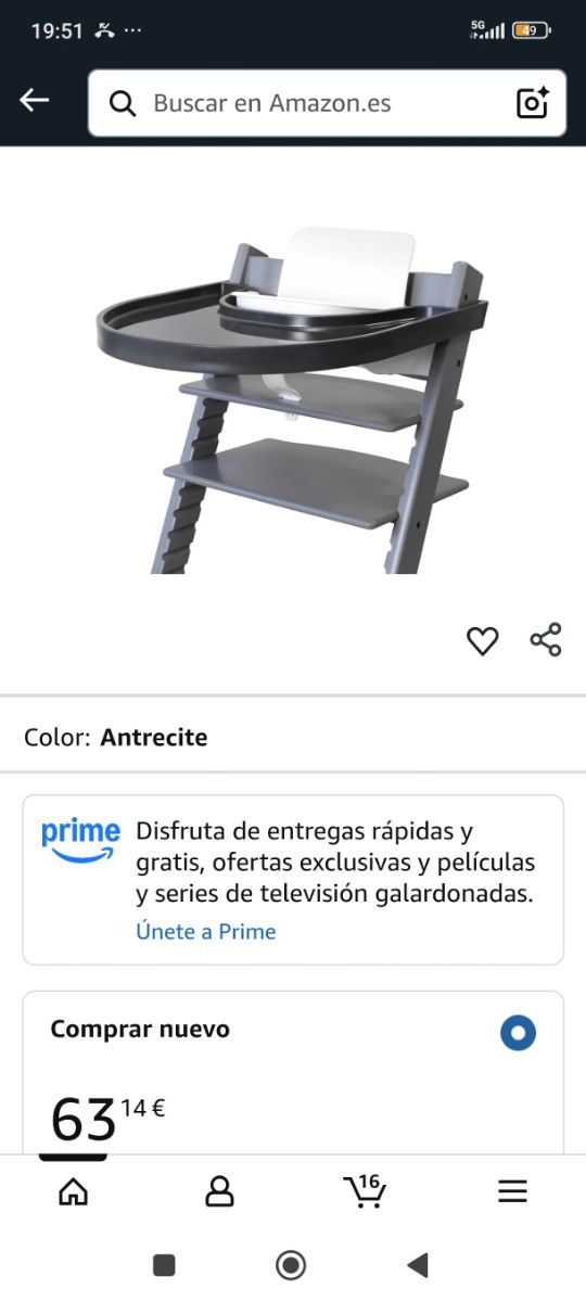 Bandeja Stokke Tripp Trapp Playtrays Antracita