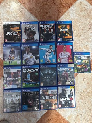 Pack Juegos PS4/PS5: Call of Duty, FIFA, Diablo
