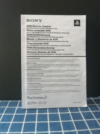 PS2 ORIGINAL MANUAL DEL MANDO A DISTANCIA 