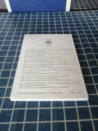 PS2 ORIGINAL MANUAL DEL MANDO A DISTANCIA 
