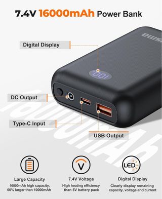 Chaleco Calefactable Hecusma Talla L 16000mAh