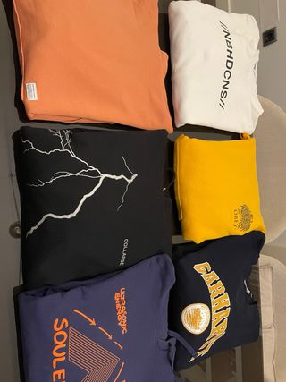 6 sudaderas en perfecto estado. Talla L para chico