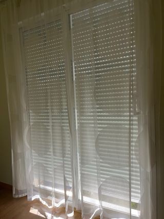 Cortinas blancas de tela