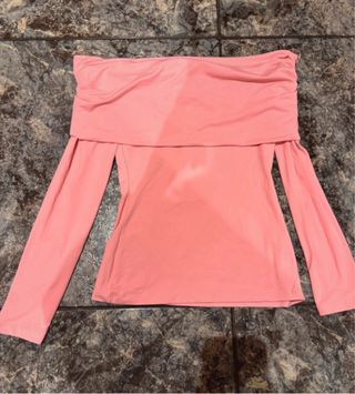 Top Zara Hombros Descubiertos Manga Larga