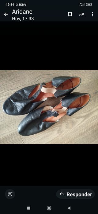 Zapatos de baile para ensayo