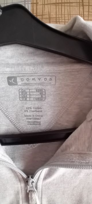 Sudadera mujer sin capucha Decathlon talla 40