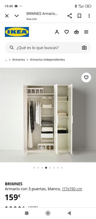 Armario Brimnes Ikea Blanco