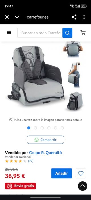 Trona de viaje Mobiclinic Kids Nueva
