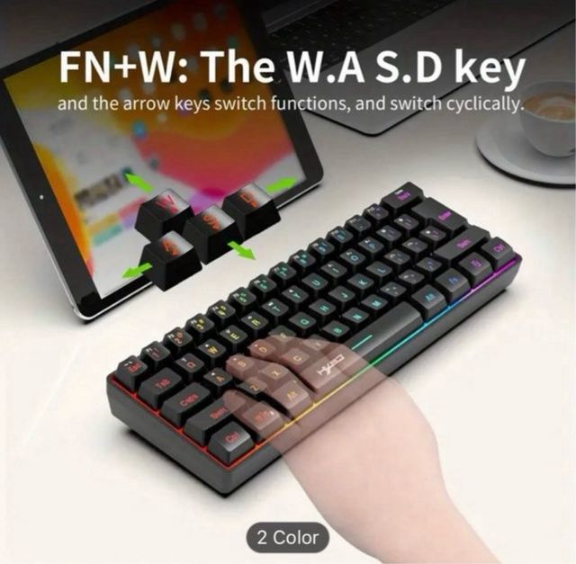 Teclado Mecánico HXSJ Negro RGB