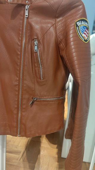 Cazadora Biker Marrón