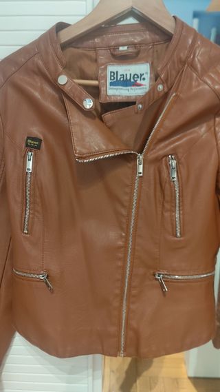 Cazadora Biker Marrón