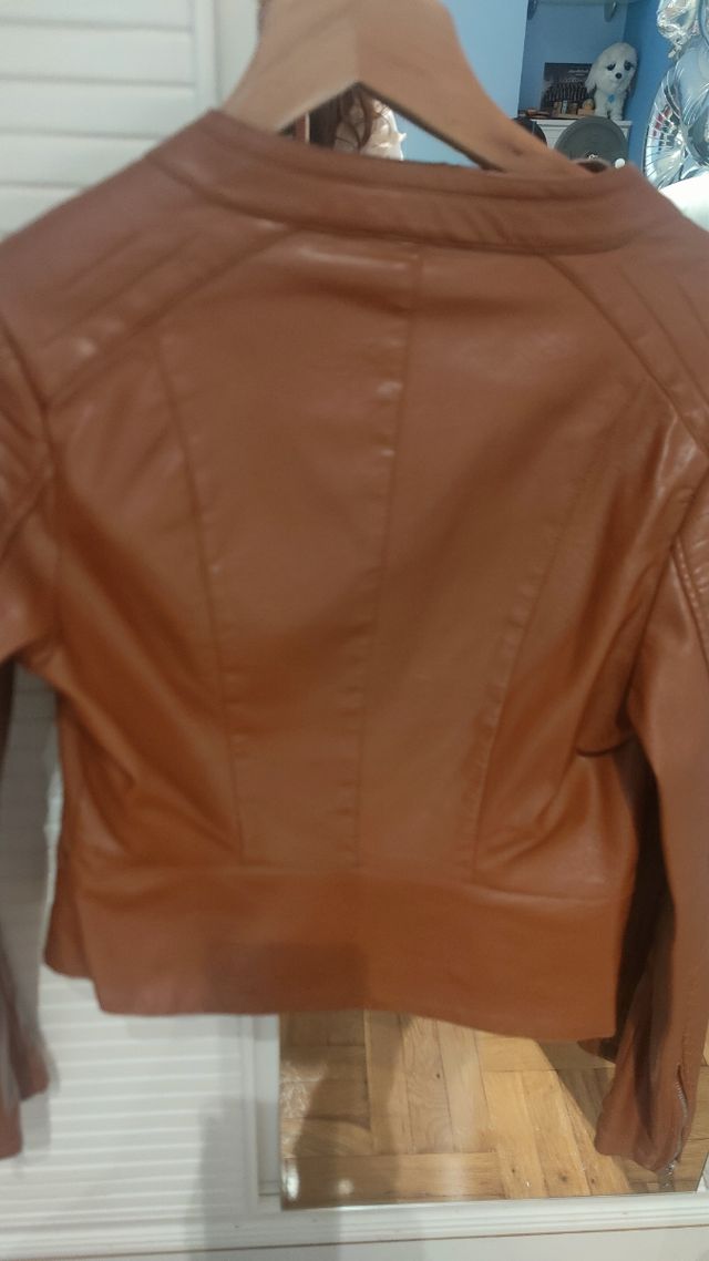 Cazadora Biker Marrón